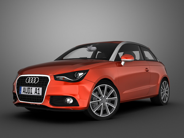 audi car 3d model - Audi A1 (2011) by Swan3DStudios